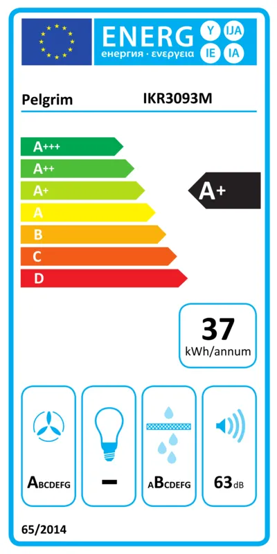 Pelgrim IKR3093M energielabel