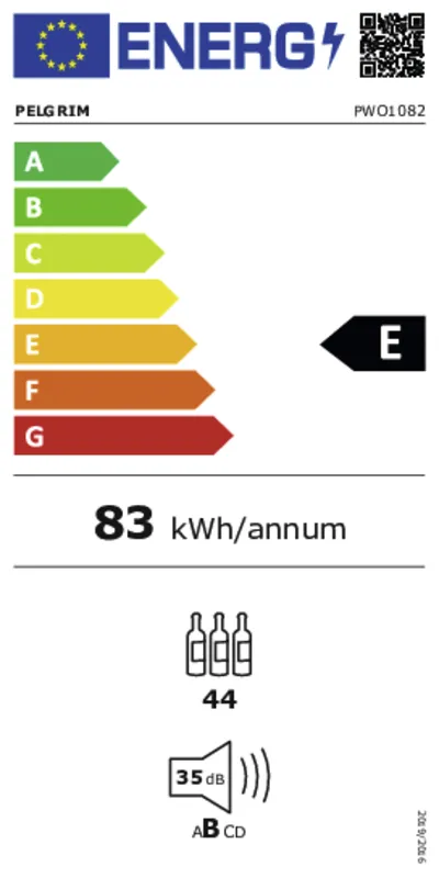 Pelgrim PWO1082 energielabel