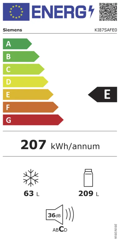 Siemens KI87SAFE0 energielabel