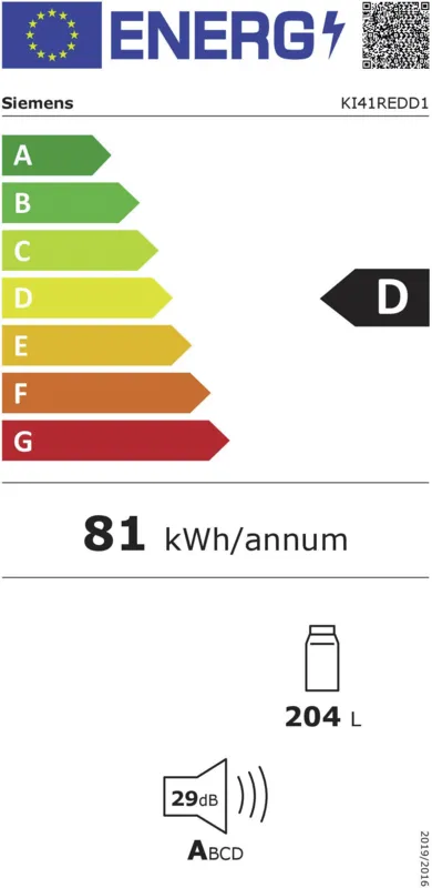 Siemens KI41REDD1 energielabel