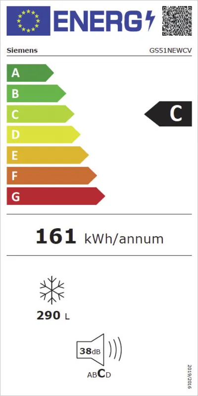 Siemens GS51NEWCV topTeam energielabel