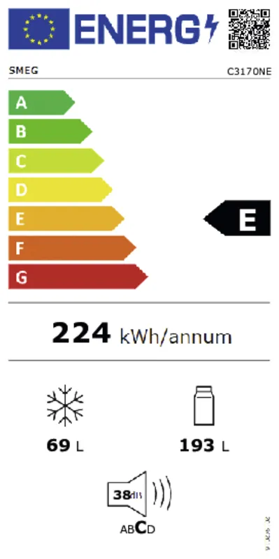 Smeg C3170NE energielabel