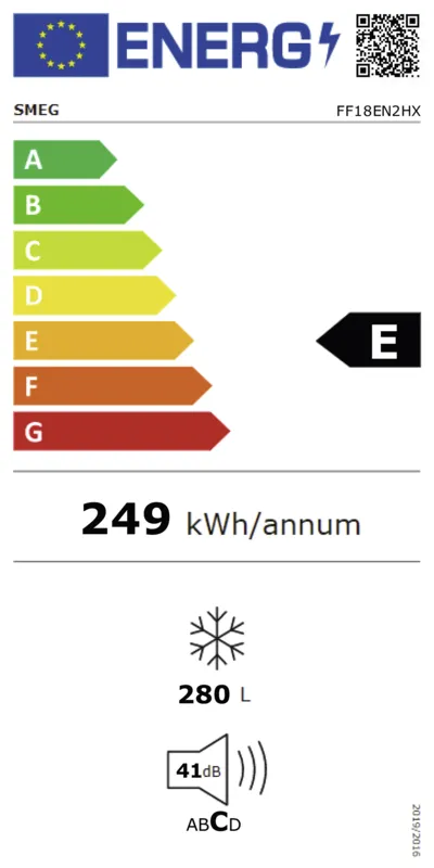Smeg FF18EN2HX energielabel