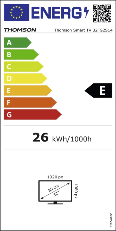 Thomson 32QG4S14 energielabel
