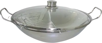 Bosch HEZ390090 Rvs wokpan 36cm (top)/16cm (bodem), glazen deksel product afbeelding