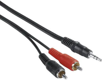 Hama 205106 Audiokabel, 3,5-mm 2m