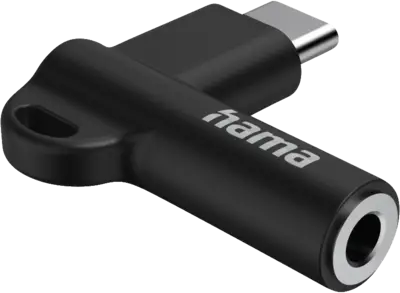 Aux-adapter USB-C-3.5mm jack aansluiting, 90 hoekstekker