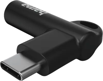 Aux-adapter USB-C-3.5mm jack aansluiting, 90 hoekstekker