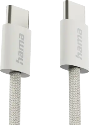 Oplaadkabel Fabric, USB-C - USB-C, 1m, nylon