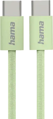 Hama Oplaadkabel Fabric, USB-C - USB-C, 1m, nylon