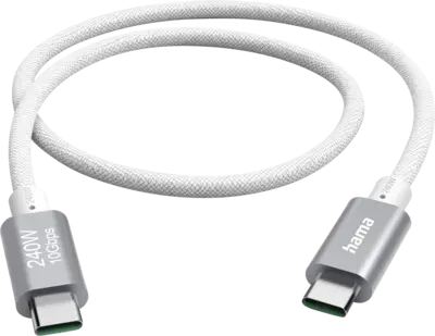 Hama USB-C/USB-C, 240W, Full-Featured, USB 3.2 Gen2, 10Gbt/s 1,5m
