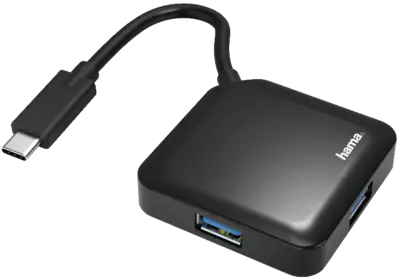 Hama 200112 USB-C-hub, 4-poorts, USB 3.2 Gen1, 5 Gbit/s