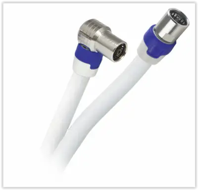 Hirschmann CATV aansluitkabel met IEC female en F male connector
