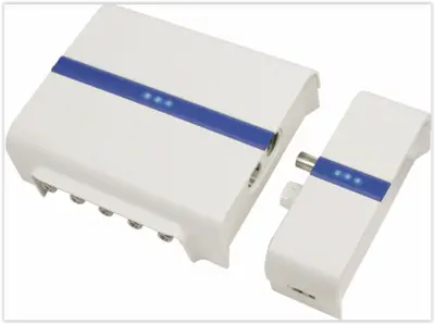 Hirschmann Huisversterker met gigabit internet over coax adapter