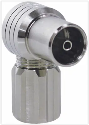 Hirschmann KOKWI 3S IEC-connector/ Haakse IEC female connector 4.5mm