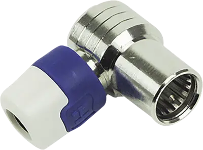 Hirschmann QFA 5 Haakse push on quick F-connector