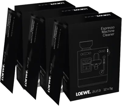 Loewe aura espresso machine cleaner (12x5g) set 3x