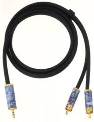 Oehlbach Y-Adaptor 1x1,00m 3,5mm stereo/2 Cinch